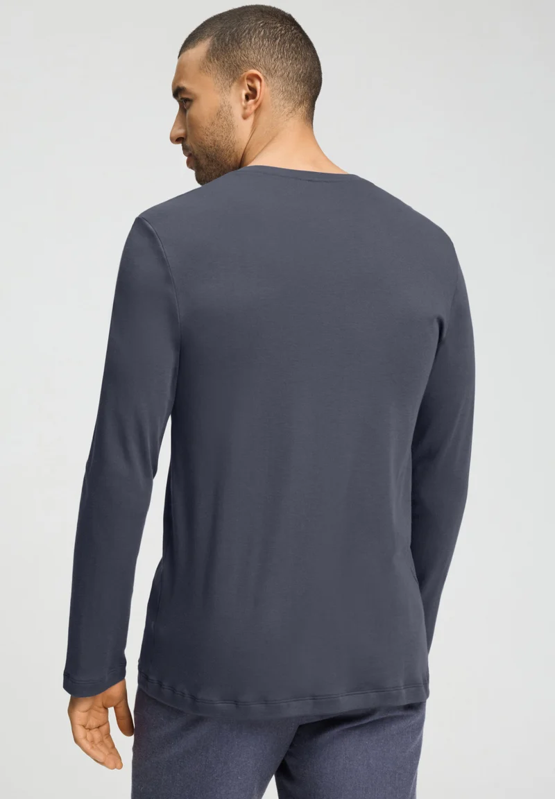 Cozy Comfort L/SLV Henley Shirt | stormy gray 075783-072139
