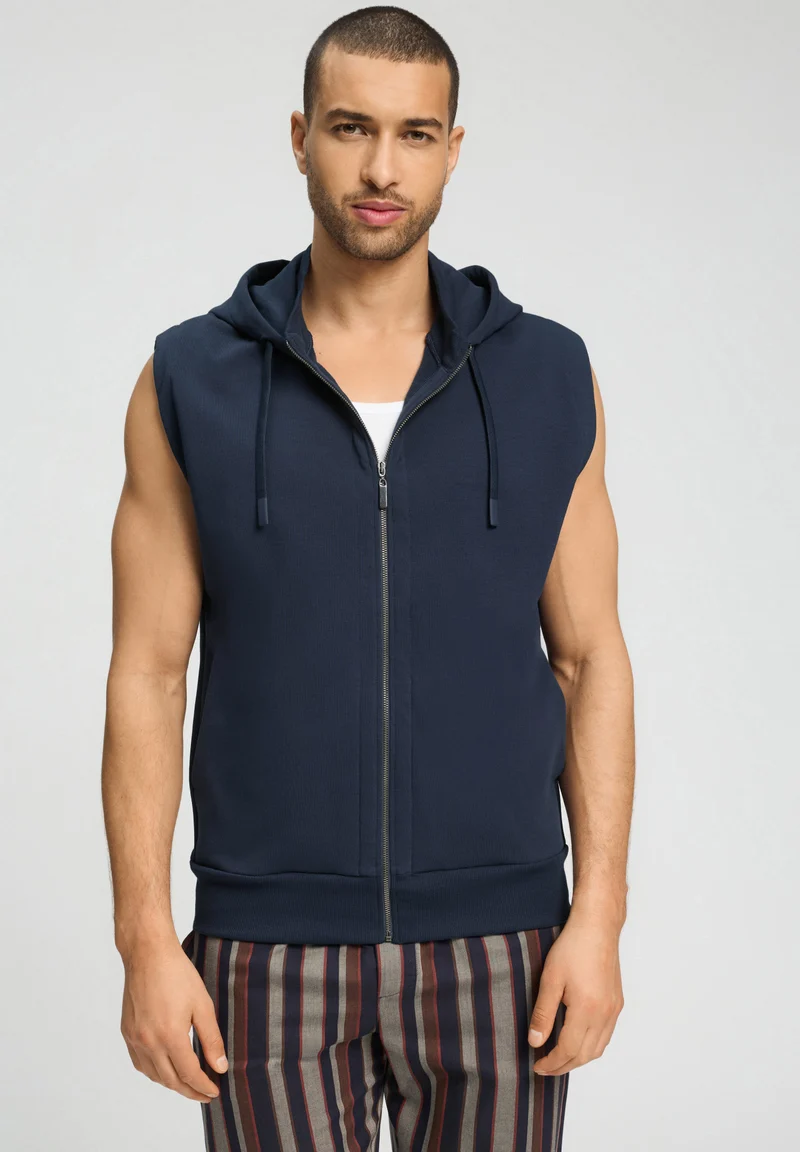 Natural Living Zippered vest | deep navy 075777-071610