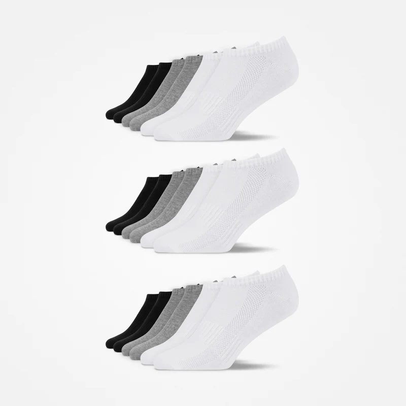 Sneaker Socken | Mix (Schwarz/Weiß/Grau)