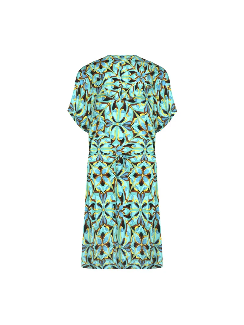 Antigel Swimwear von Lise Charmel - La Psychedelique Kurzarmtunika mit Bindeband, leuchtendes Blau