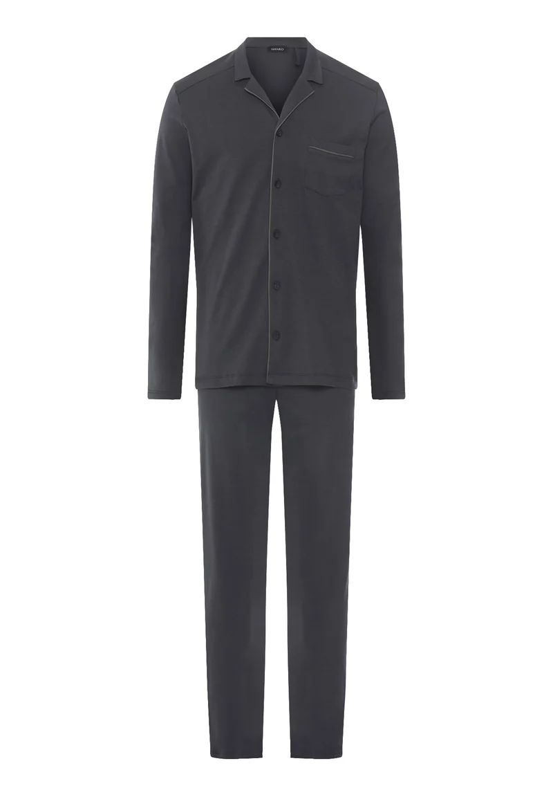 Night & Day L/SLV Pajama | charcoal art 075587-072678