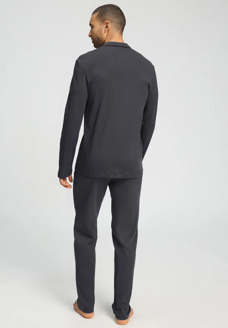 Night & Day L/SLV Pajama | charcoal art 075587-072678