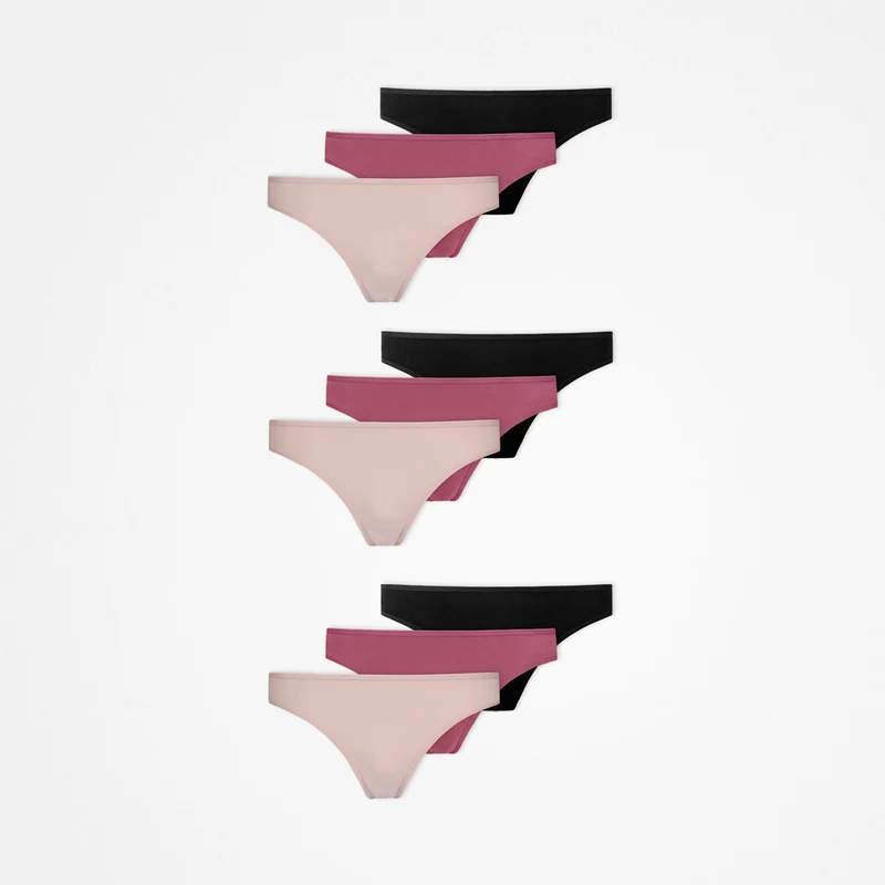 Tangas | Mix (Apricot/Mauve/Schwarz)