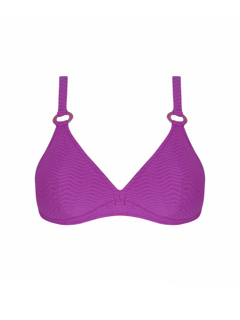 Antigel Swimwear von Lise Charmel - La Zigzag Neckholder-Bikini-Oberteil mit Bügeln, Mauve