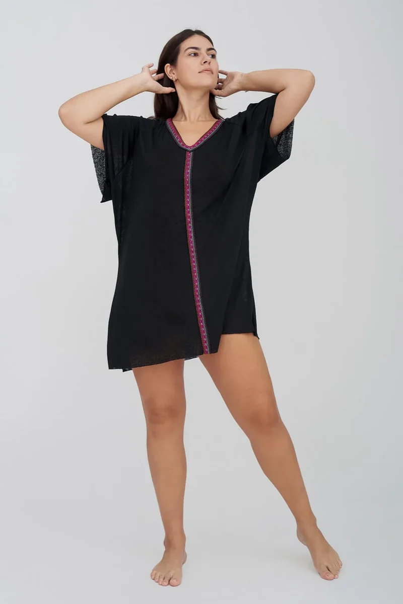 Mini Abaya Dress Black