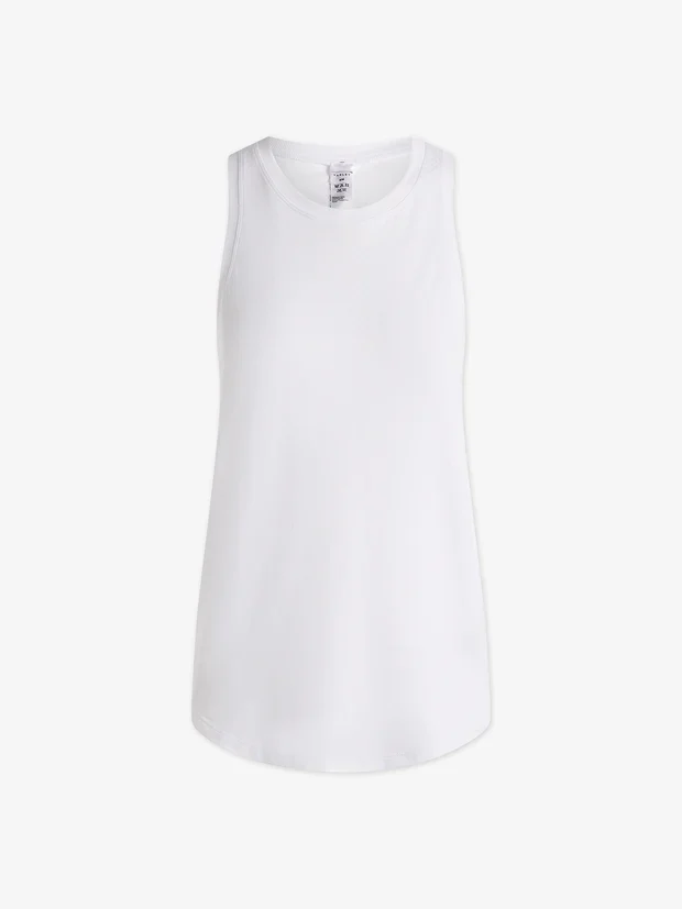 Dacey Longline Tank White