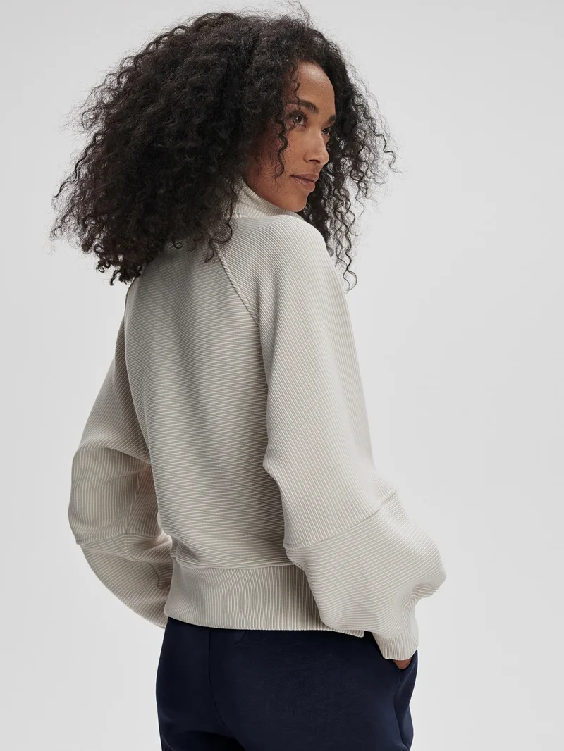 Milano Half Zip Silver Grey
