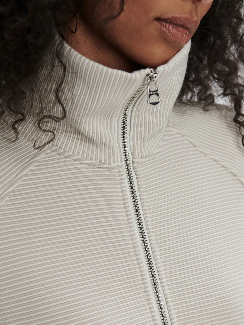 Milano Half Zip Silver Grey