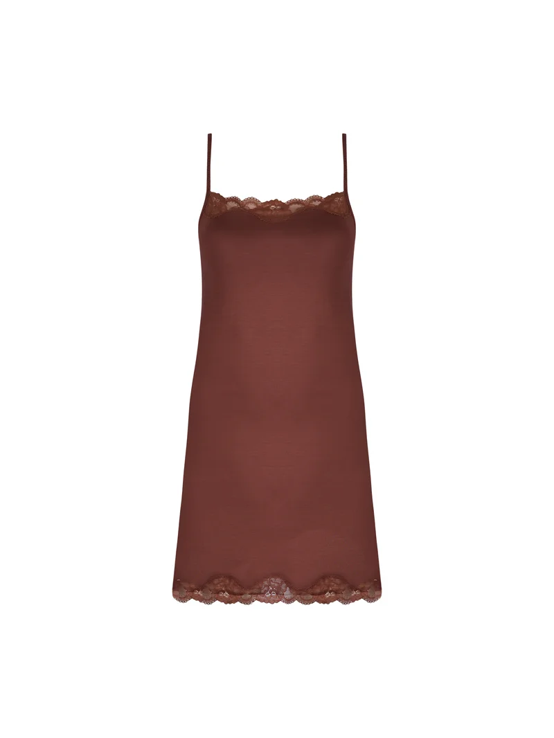 Antigel by Lise Charmel - Simply Perfect Spaghetti Strap Night Dress Chataigne