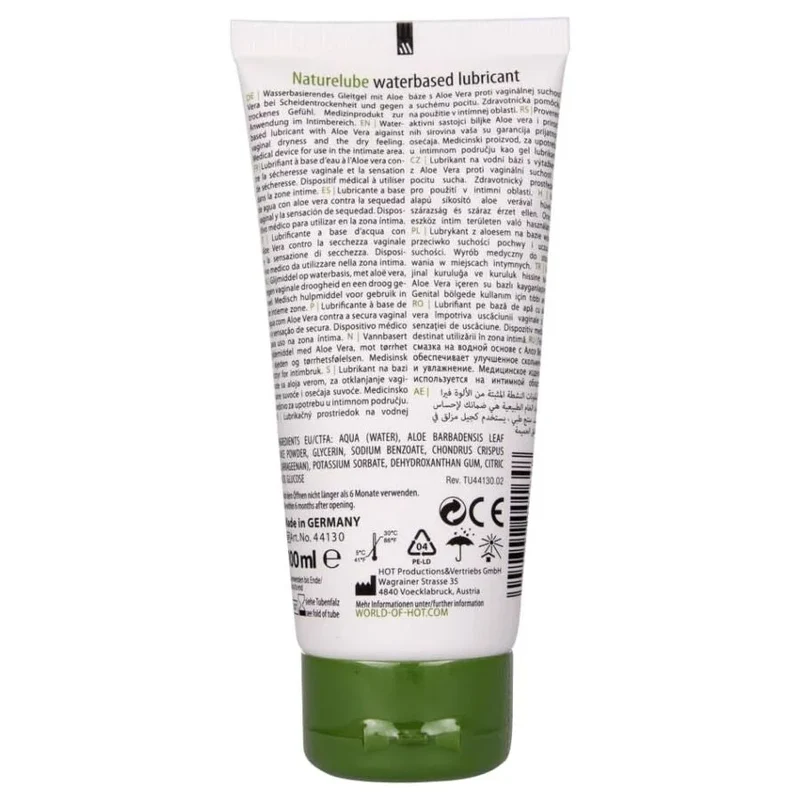 HOT - NATURE GLEITGEL AUF WASSERBASIS MIT ALOE VERA 100 ML