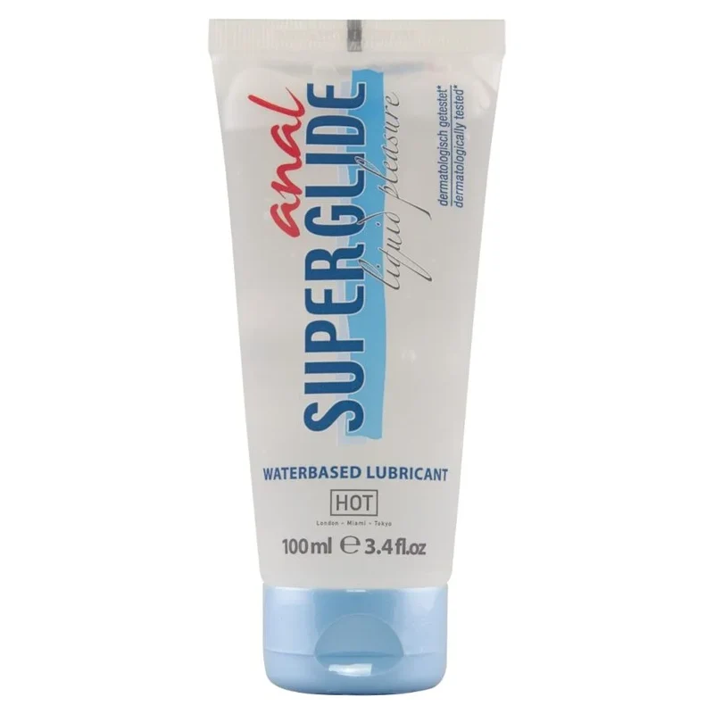 HOT - ANAL SUPERGLIDE FLÜSSIGES GLEITMITTEL AUF WASSERBASIS 100 ML