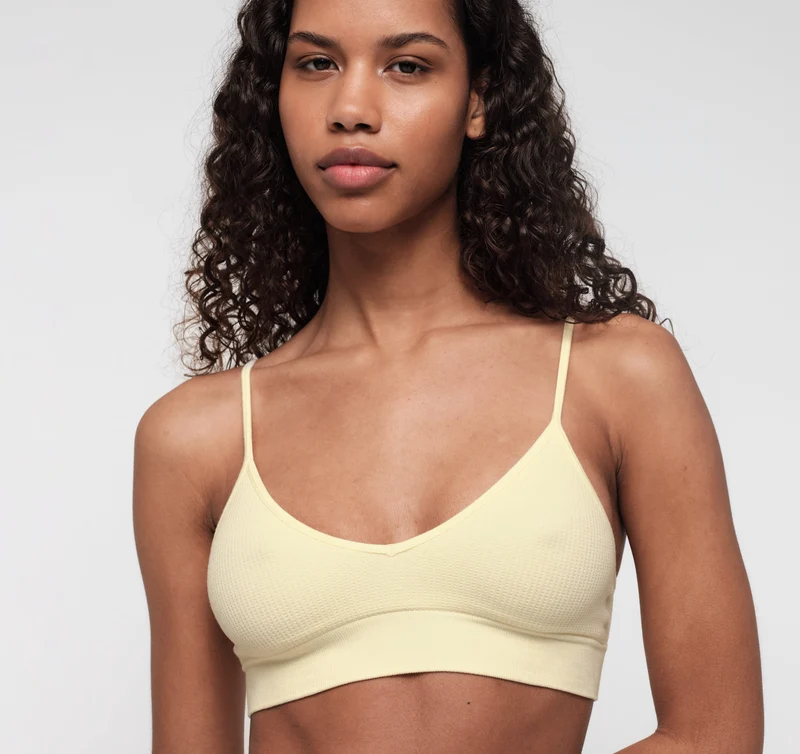 Seamless Waffle Triangle Bralette
