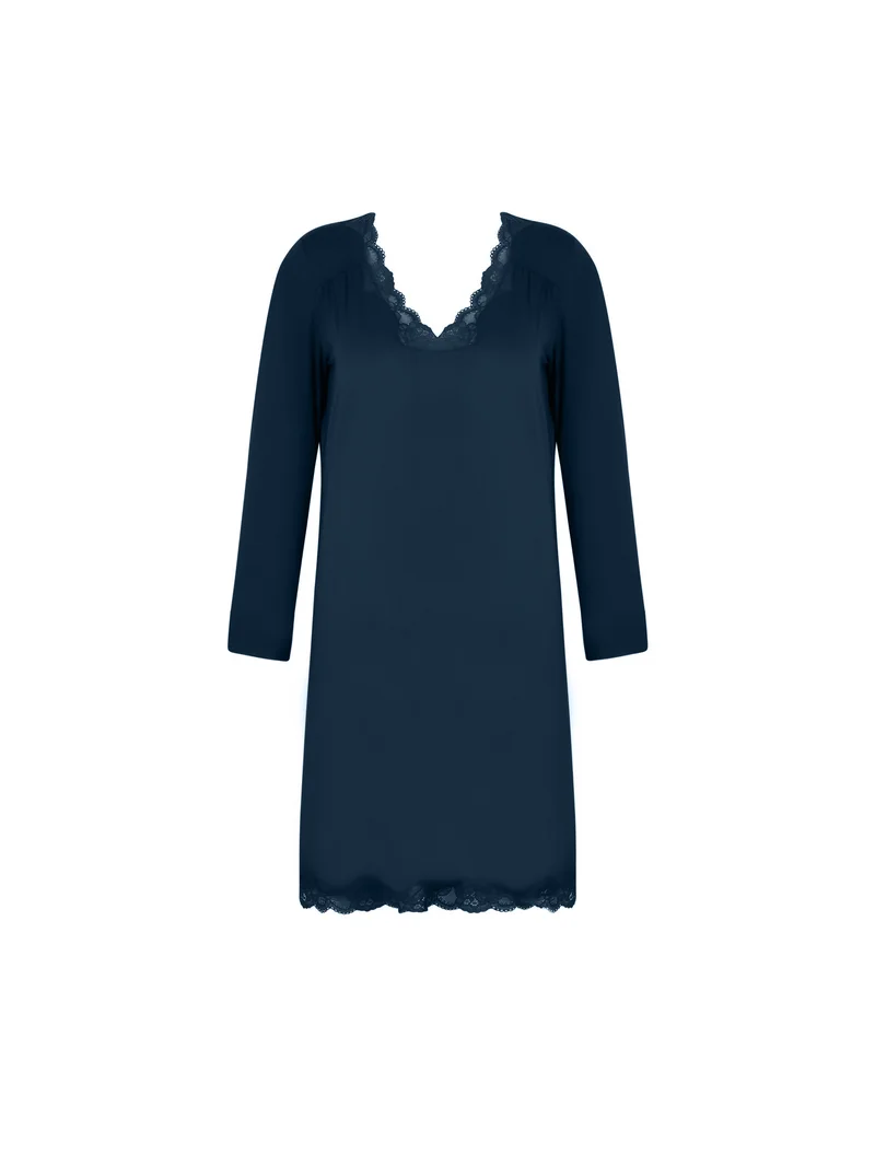 Antigel von Lise Charmel – Simply Perfect Langarm-Nachthemd in Blau