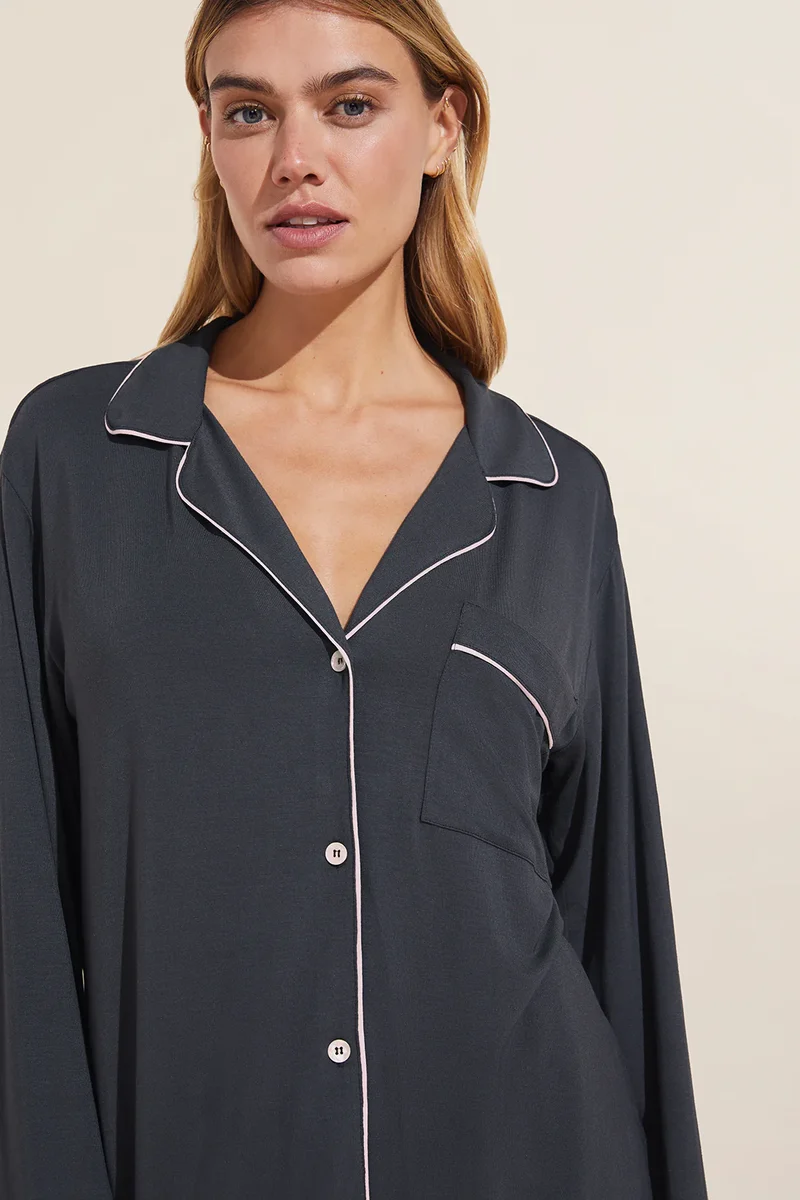 Gisele Long PJ Set Graphite