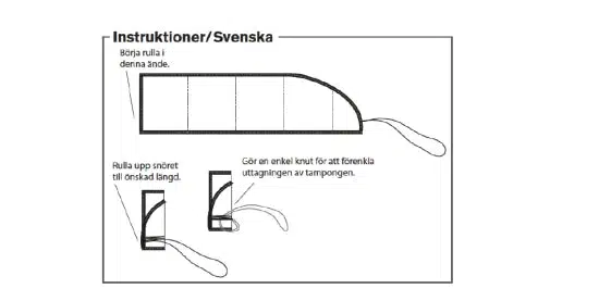 Imse Vimse Stofftampons – 8 Stück – Schwarz