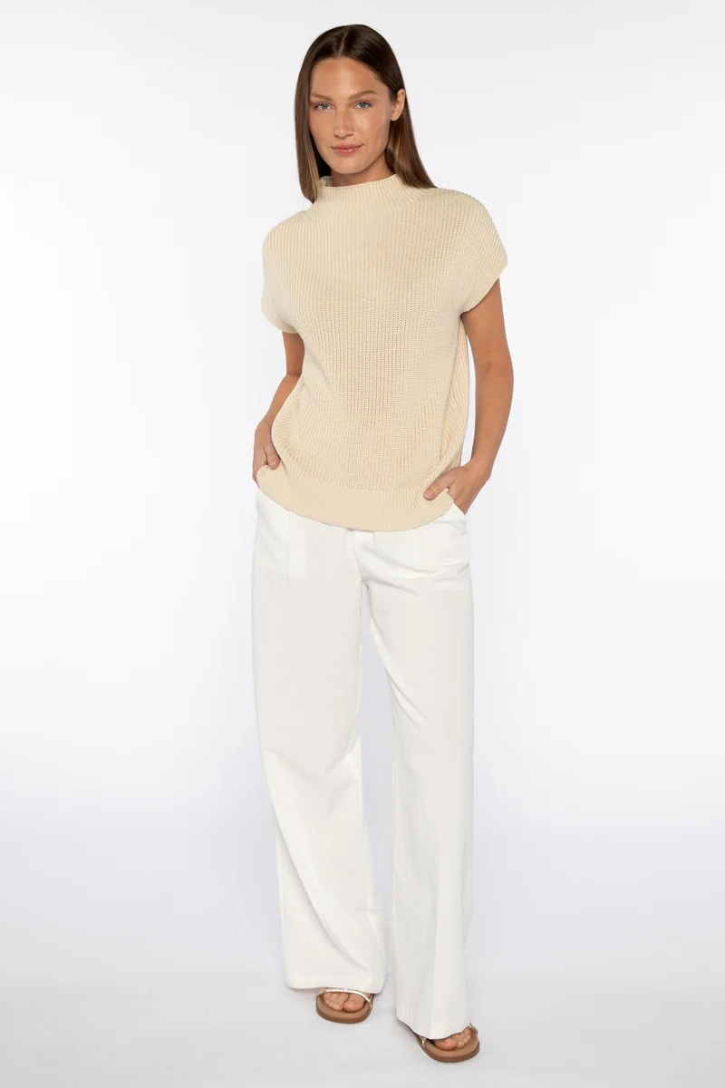 Cap Sleeve Mock Parchment