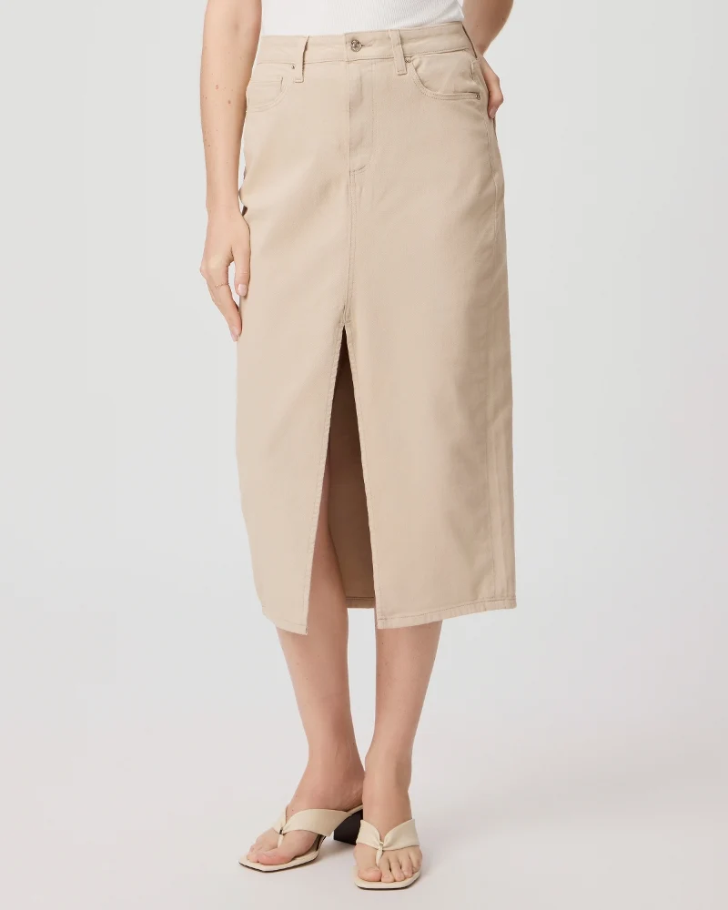 Angela Midi Skirt Soft Beige