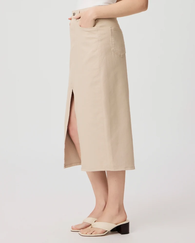 Angela Midi Skirt Soft Beige