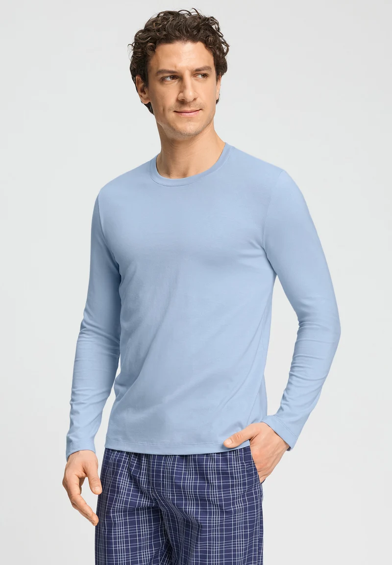 Living Shirts L/SLV Shirt | cashmere blue 075053-072587