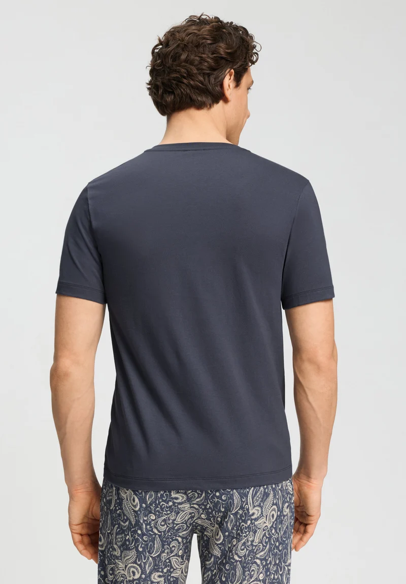 Living Shirts S/SLV Shirt V-Neck | stormy gray 075051-072139