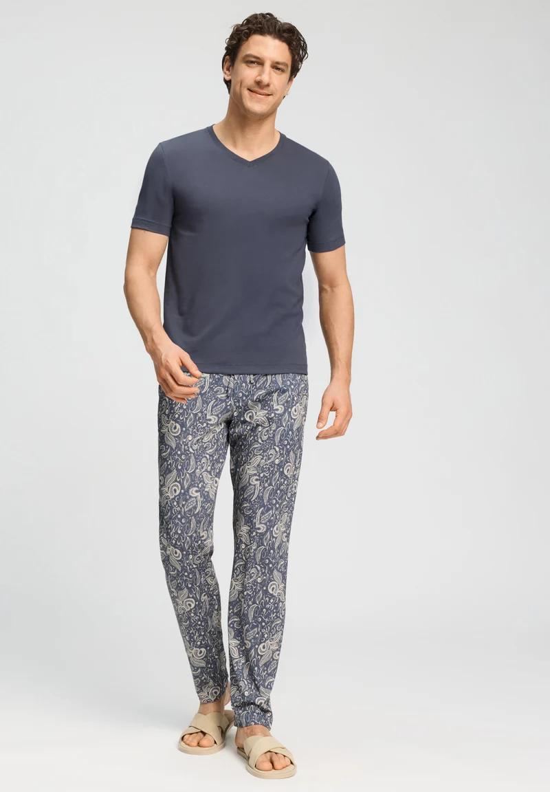 Living Shirts S/SLV Shirt V-Neck | stormy gray 075051-072139