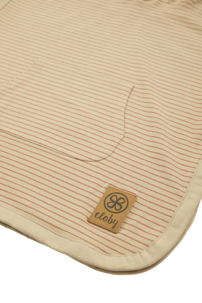 Cloby UV-Poncho – Sandfarben/Erdnussbraun, 3–5 Jahre