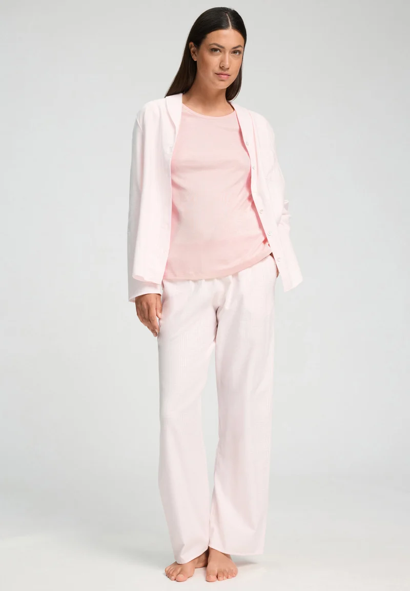 Loungy Nights L/SLV Shirt | rosewater 076491-072111