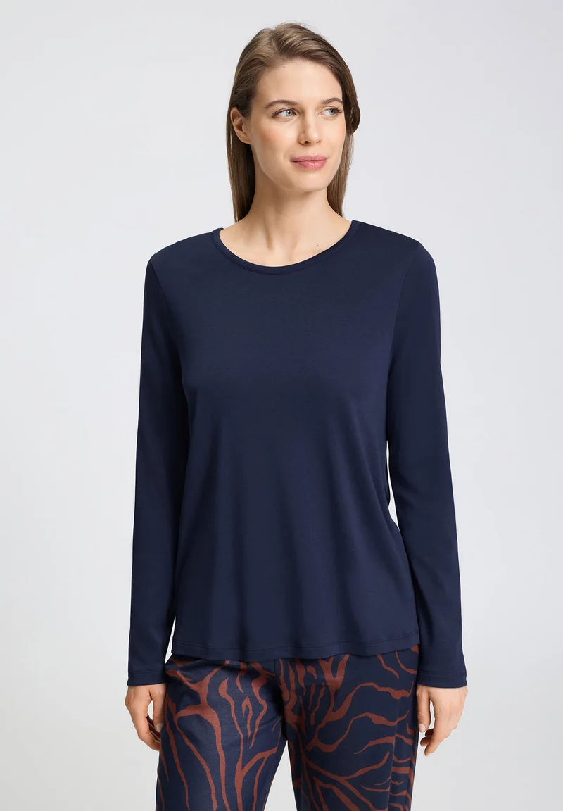 Loungy Nights L/SLV Shirt | deep navy 076491-071610