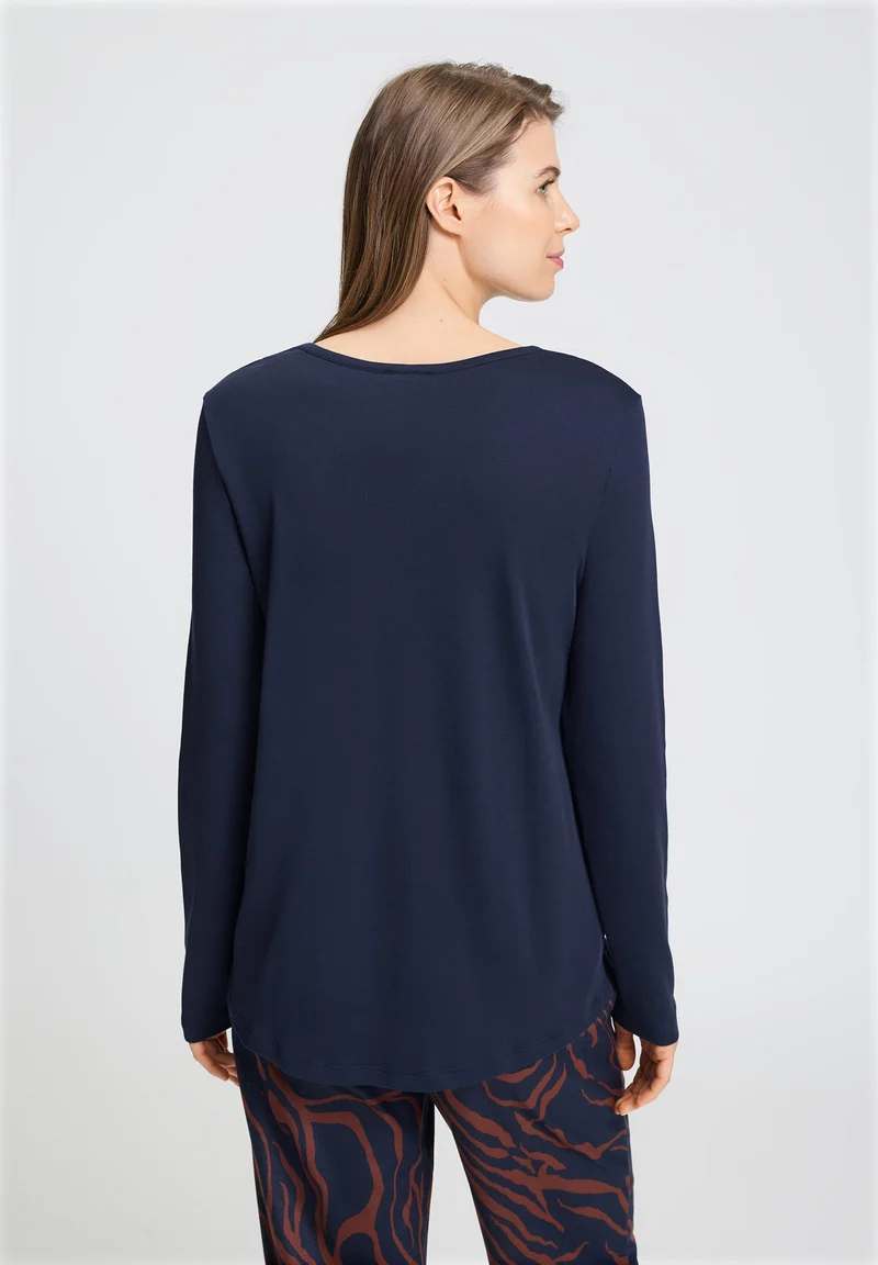 Loungy Nights L/SLV Shirt | deep navy 076491-071610