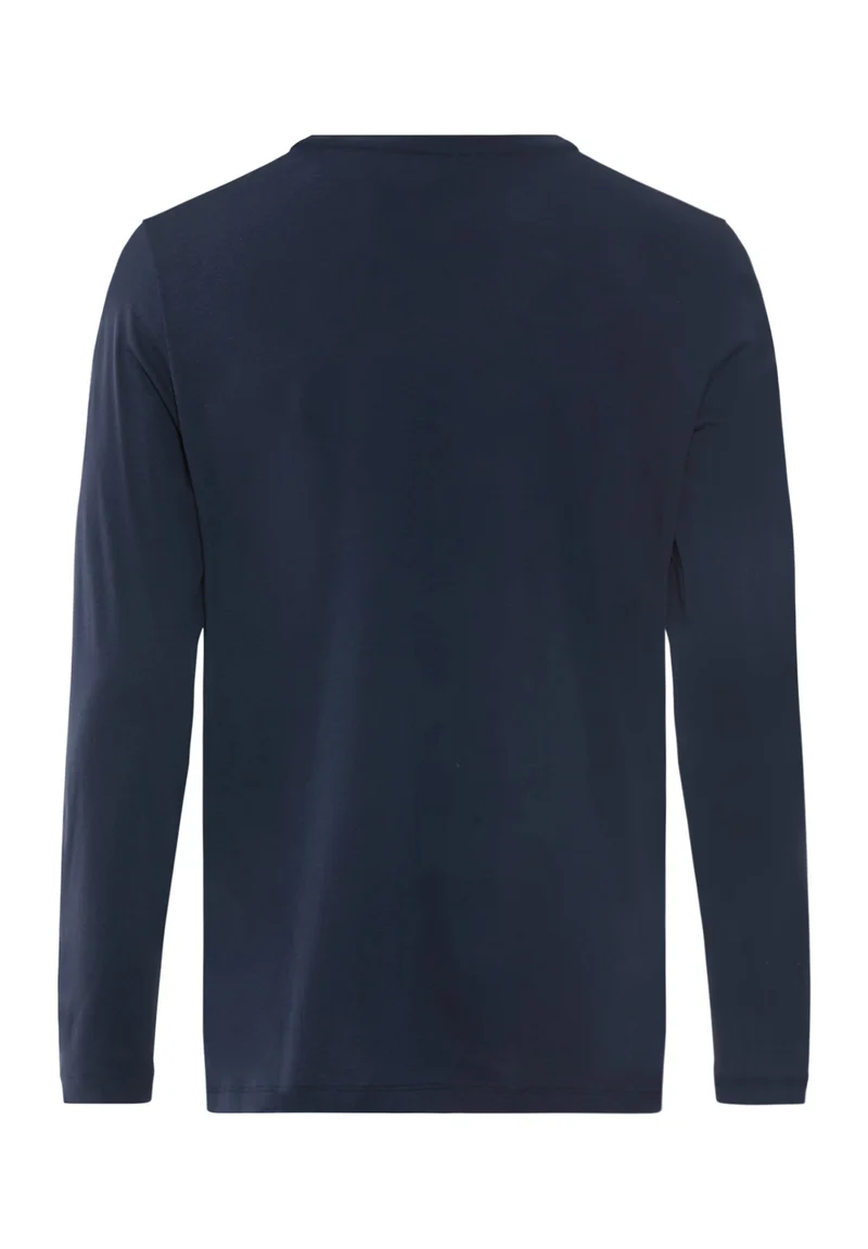 Night & Day L/SLV Shirt V-Neck | deep navy 075964-071610