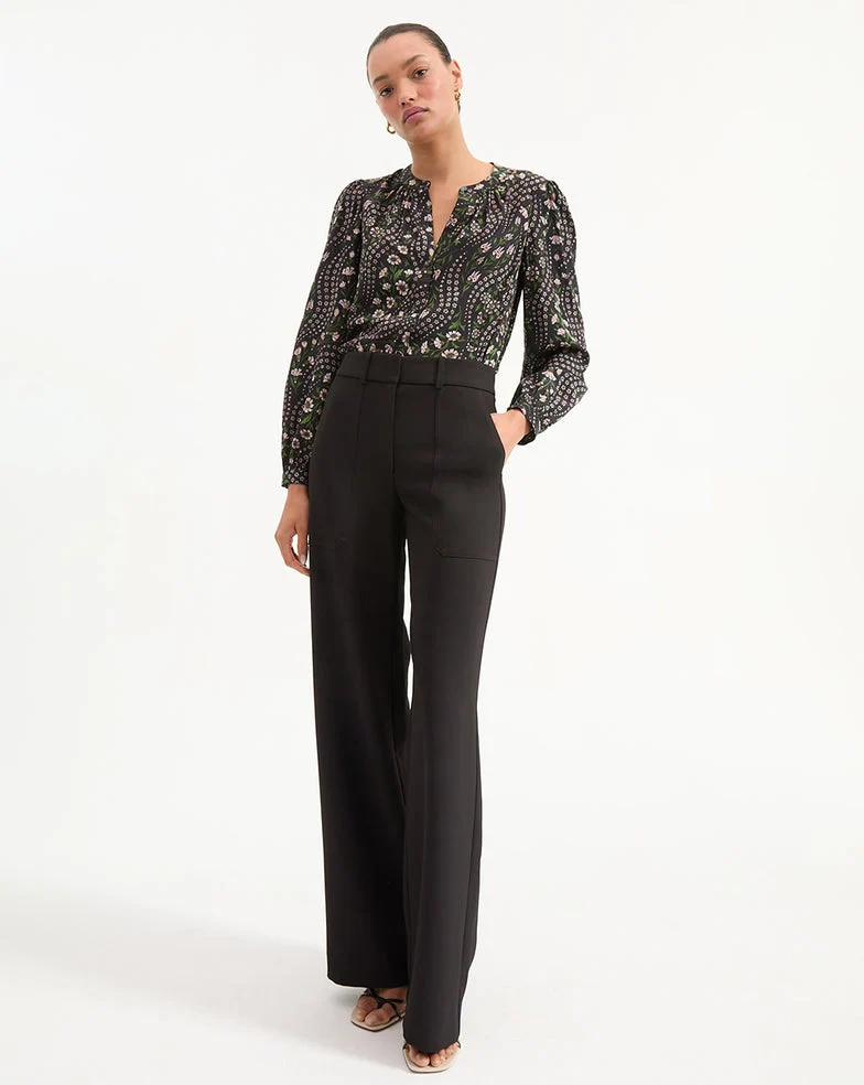 Cole Wide Legged Pant Black