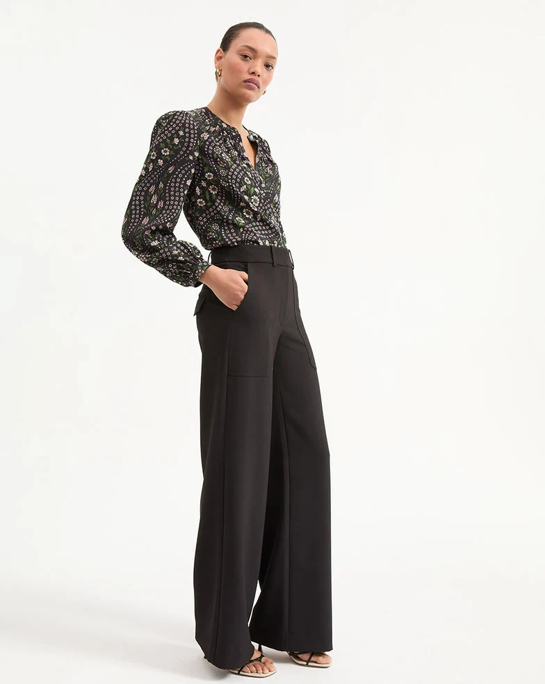 Cole Wide Legged Pant Black