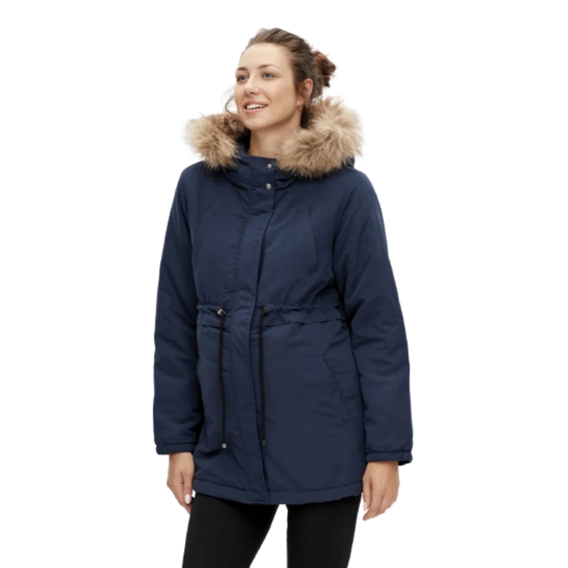 Mamalicious Vente Parka-Jacke – Jessa – Marineblauer Blazer