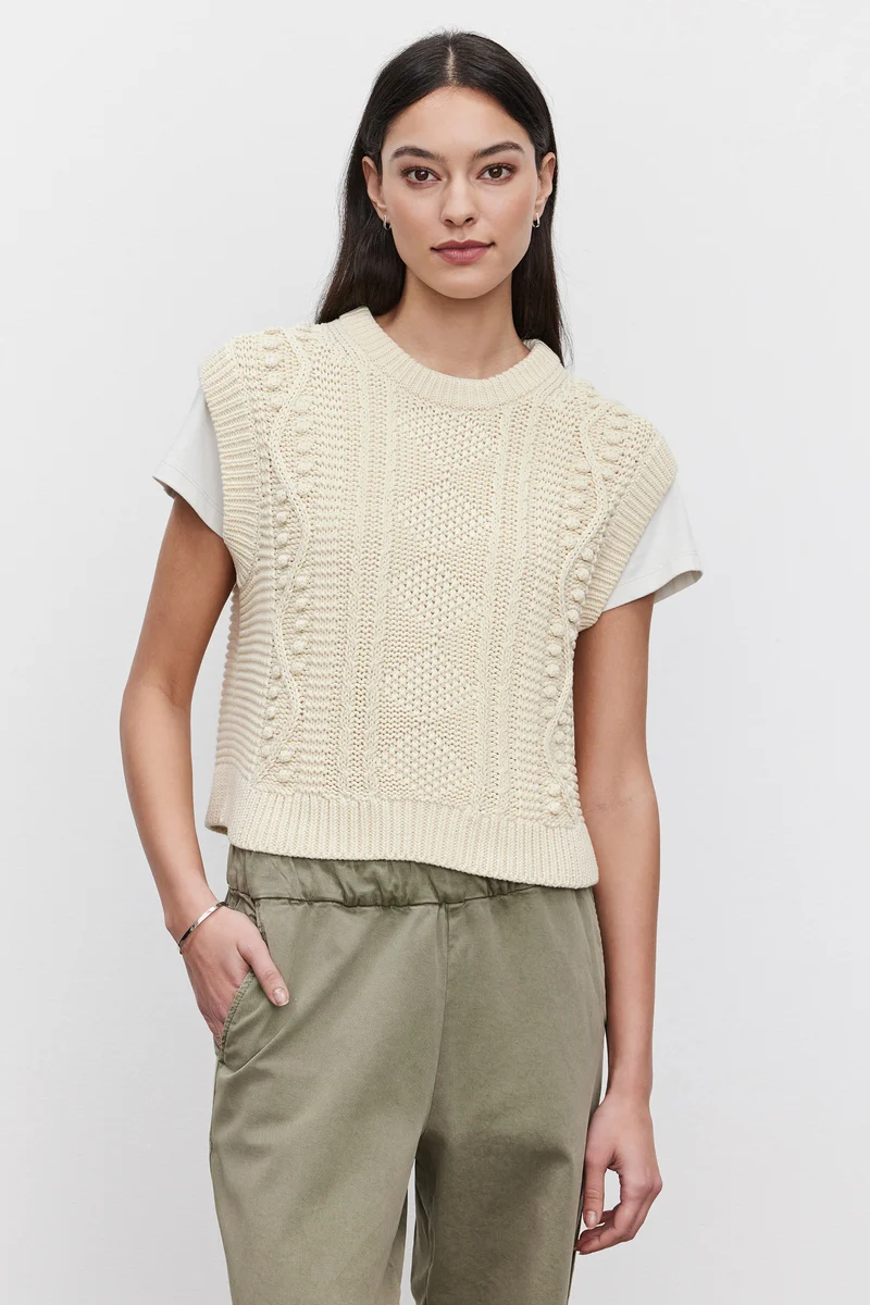 Maggie Vest Ivory