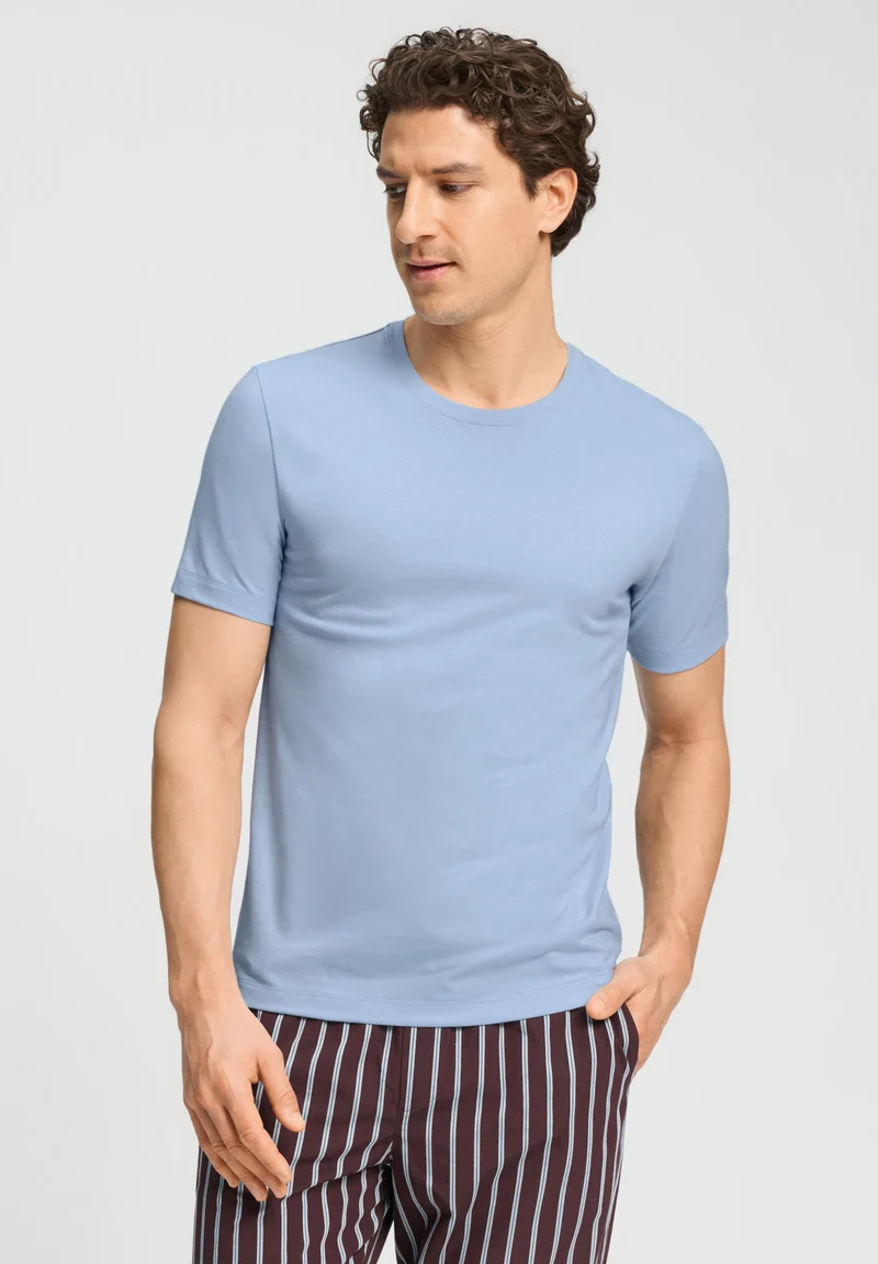 Living Shirts S/SLV Shirt | cashmere blue 075050-072587