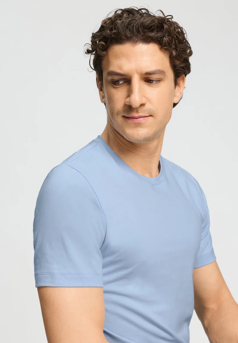 Living Shirts S/SLV Shirt | cashmere blue 075050-072587