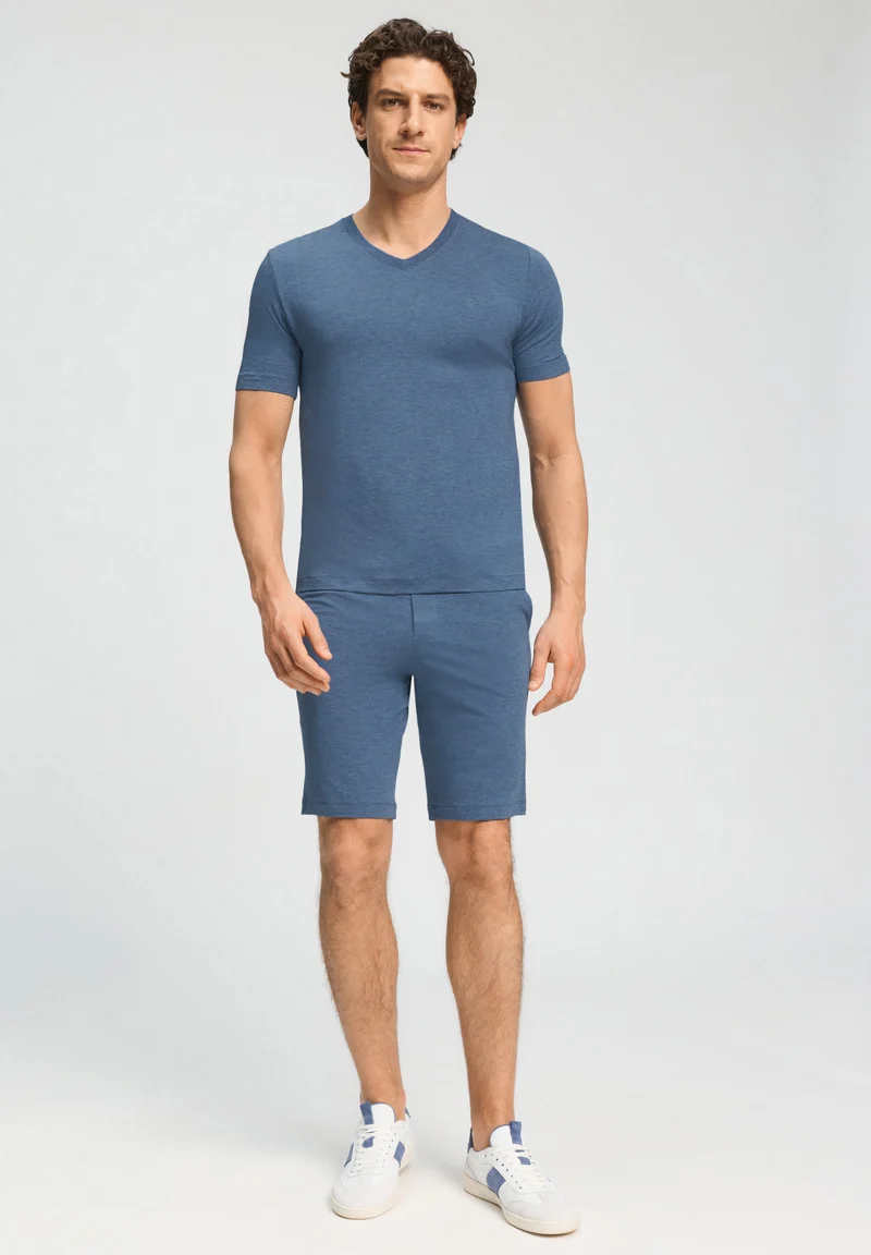 Casuals Short Pants | tanzanite melange 075039-073133