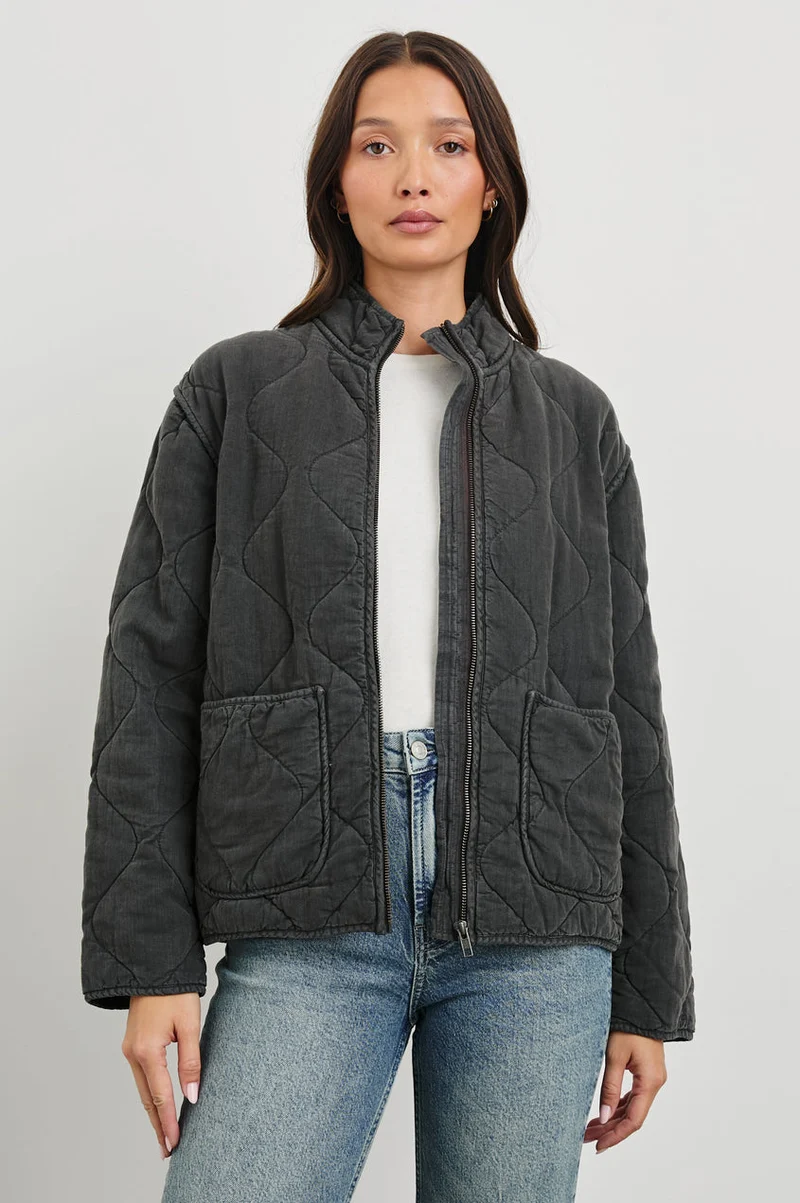 Denver Jacket Faded Black