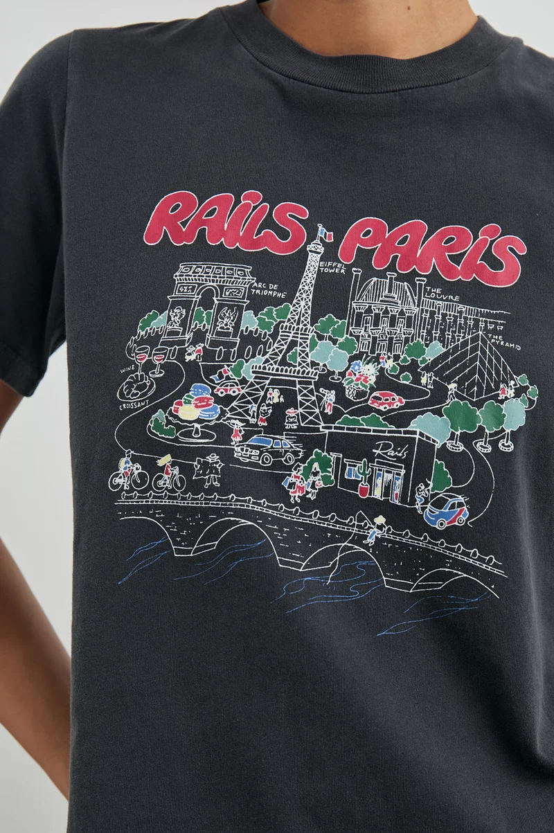 Boyfriend Tee Paris Map