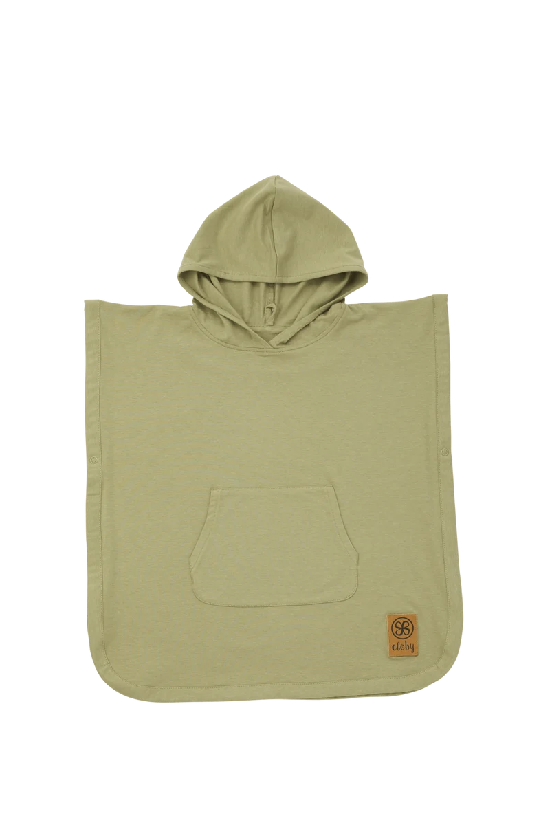 Cloby UV-Poncho – Olivgrün, 3–5 Jahre
