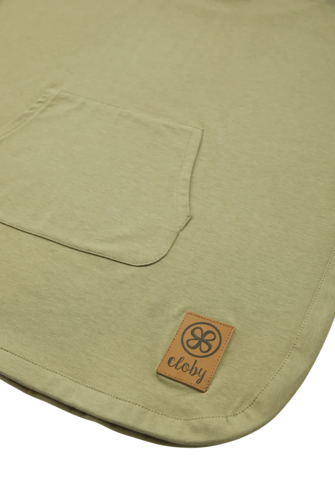 Cloby UV-Poncho – Olivgrün, 3–5 Jahre