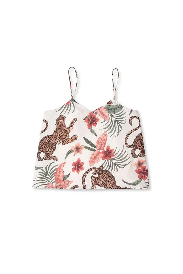 Wide Leg Pyjama Set Cream