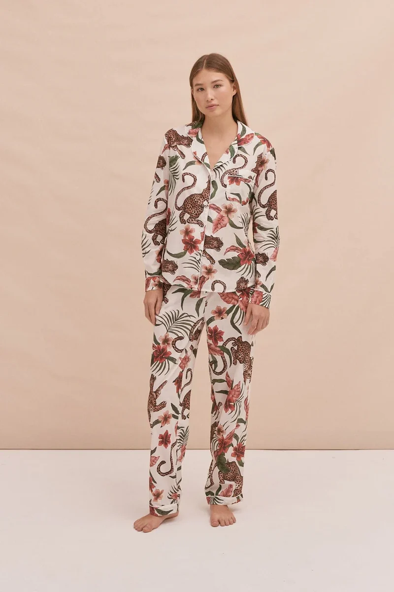 Long Pyjama Set Cream