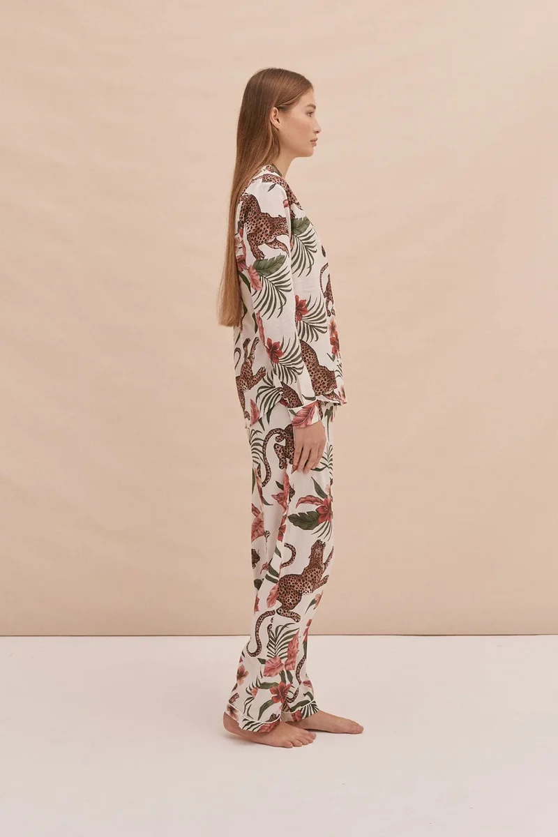 Long Pyjama Set Cream