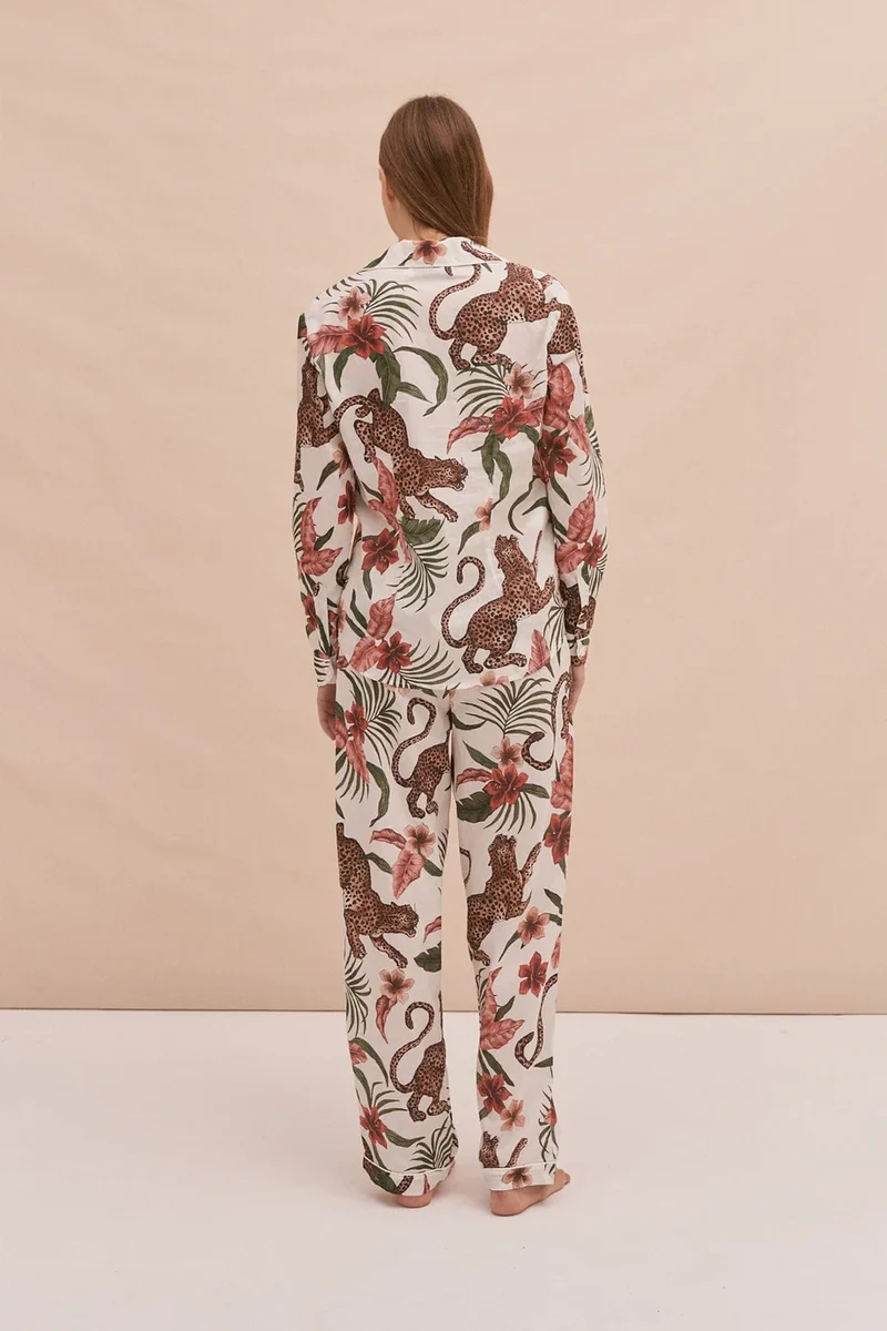 Long Pyjama Set Cream