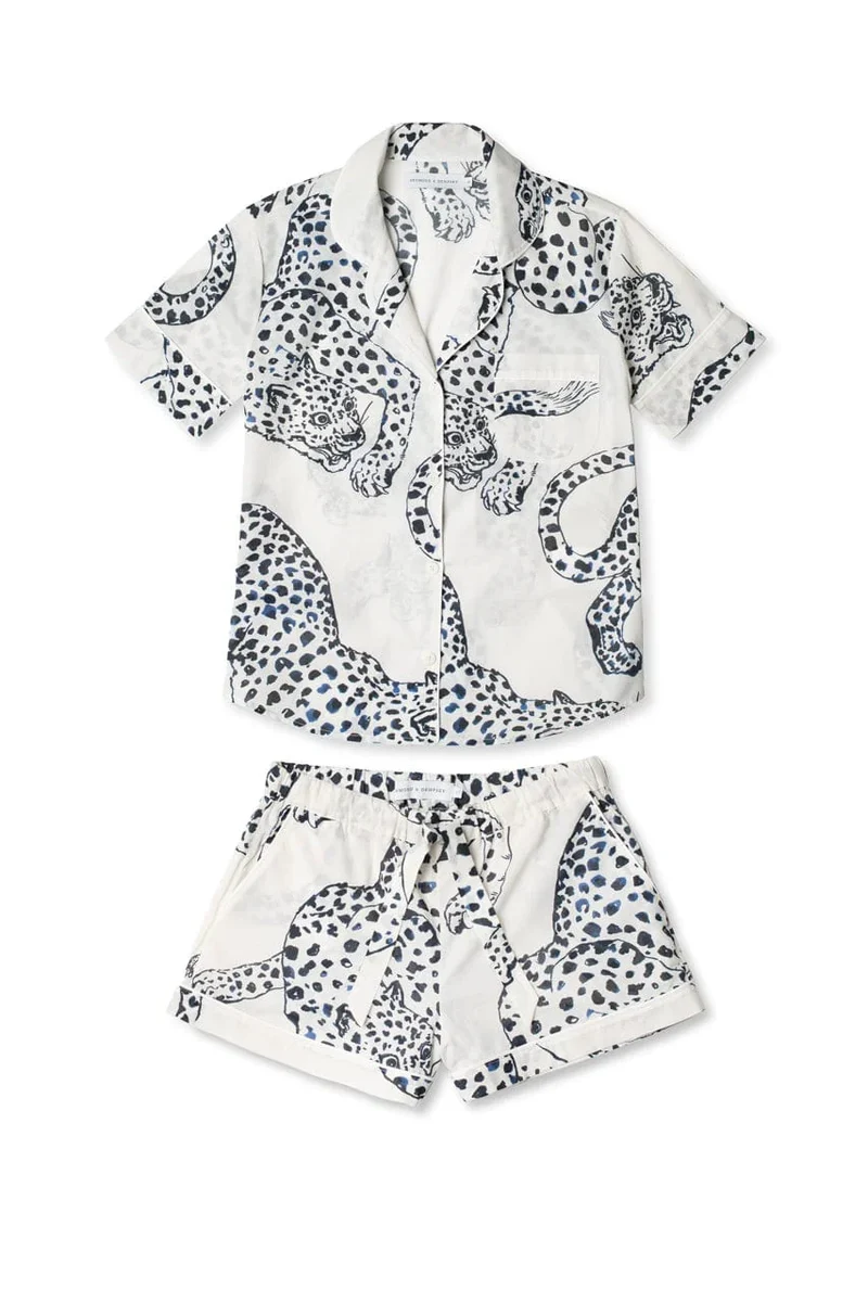 Short Sleeve Pyjama Set Cream