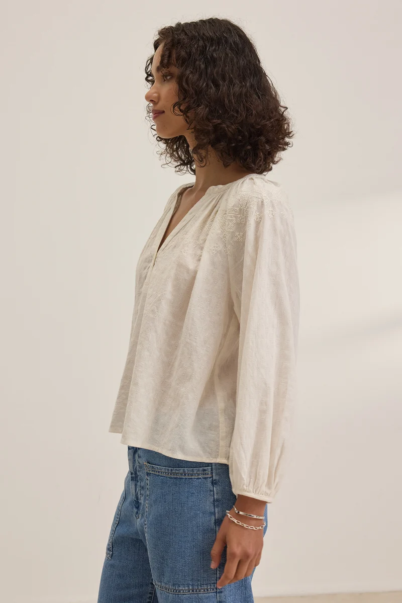 Carina Cream Blouse