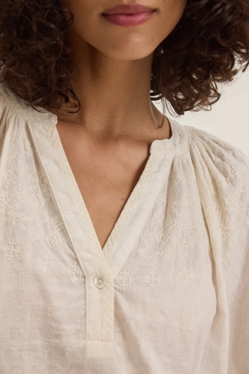 Carina Cream Blouse