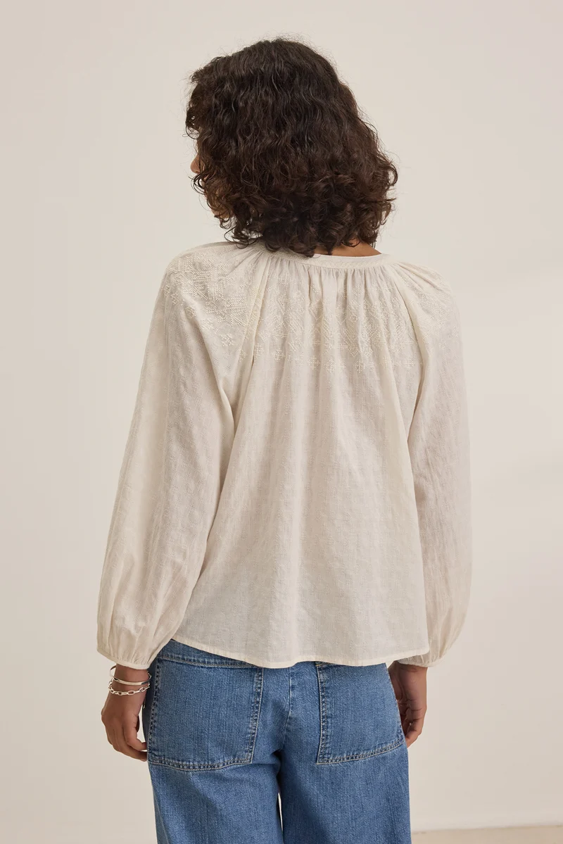 Carina Cream Blouse