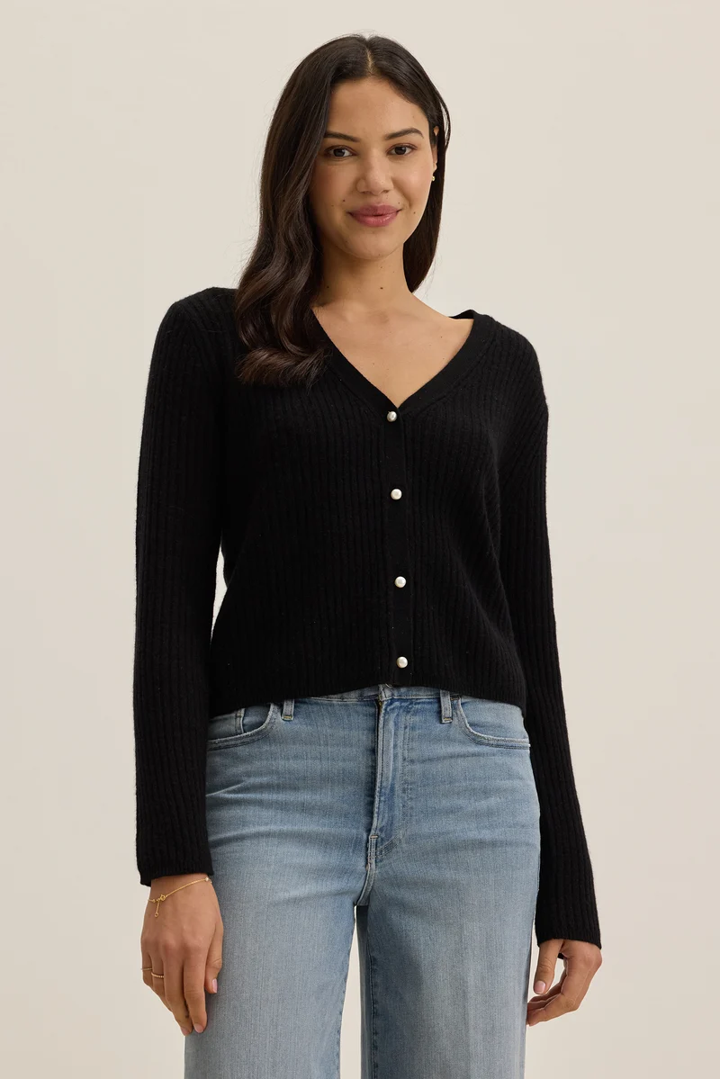Wes Black Cardigan
